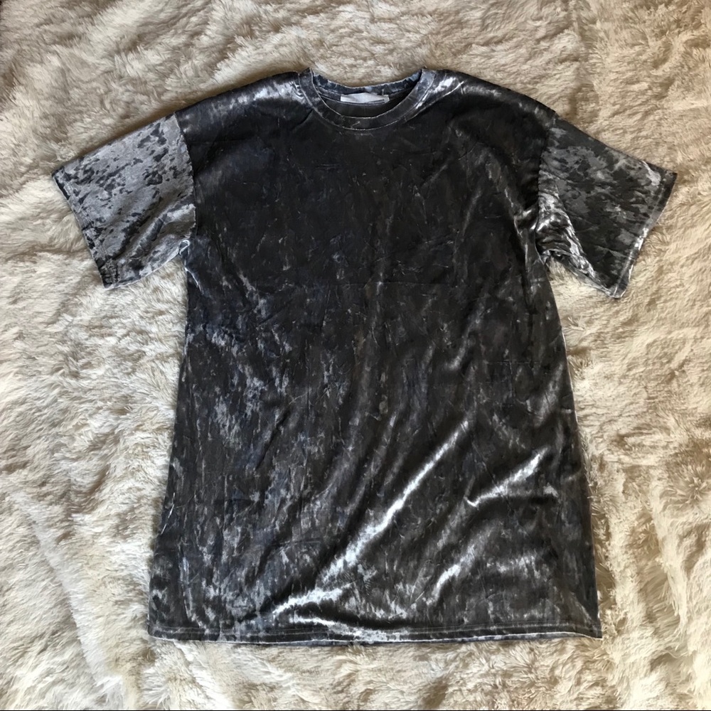 Crushed Velvet Short Sleeve